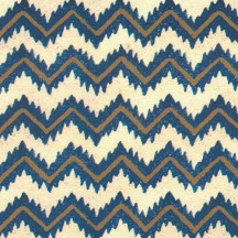 Dark Blue and Gold Geometric Zig Zag Print Italian Paper ~ Tassotti 